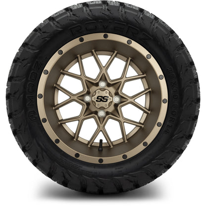 MODZ® 14" Vortex Matte Bronze Wheels & Off-Road Tires Combo (Xcomp Gladiator 23-10-14 Radial)