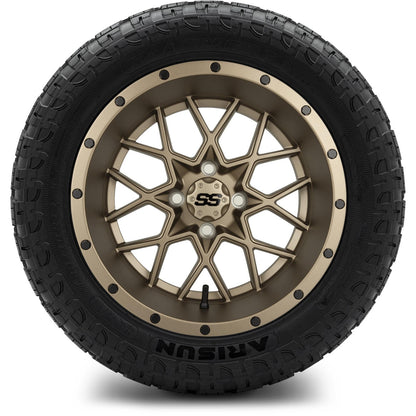 MODZ® 14" Vortex Matte Bronze Wheels & Off-Road Tires Combo (Arisun X-Armory All-Terrain 23x10-14 Radial)