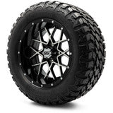 MODZ® 14" Vortex Machined Black Wheels & Off-Road Tires Combo (MODZ Gripz 23x10-14)