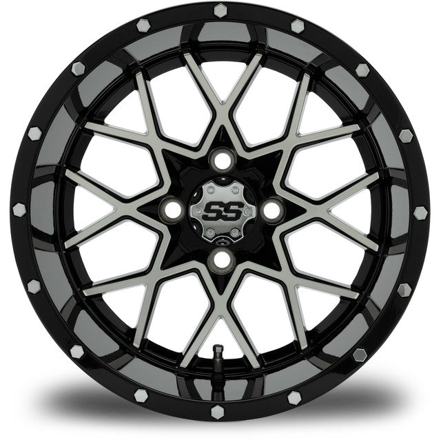 MODZ® 14" Vortex Machined Black Wheels & Off-Road Tires Combo (Arisun X-Trail All-Terrain 23x10-14)