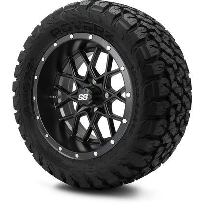MODZ® 14" Vortex Matte Black Wheels & Off-Road Tires Combo (Xcomp Gladiator 23-10-14 Radial)