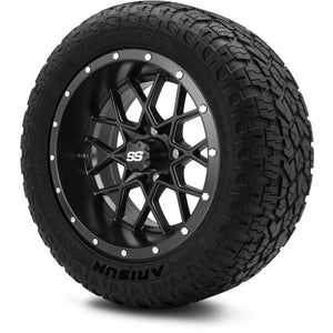 MODZ® 14" Vortex Matte Black Wheels & Off-Road Tires Combo (Arisun X-Armory All-Terrain 23x10-14 Radial)