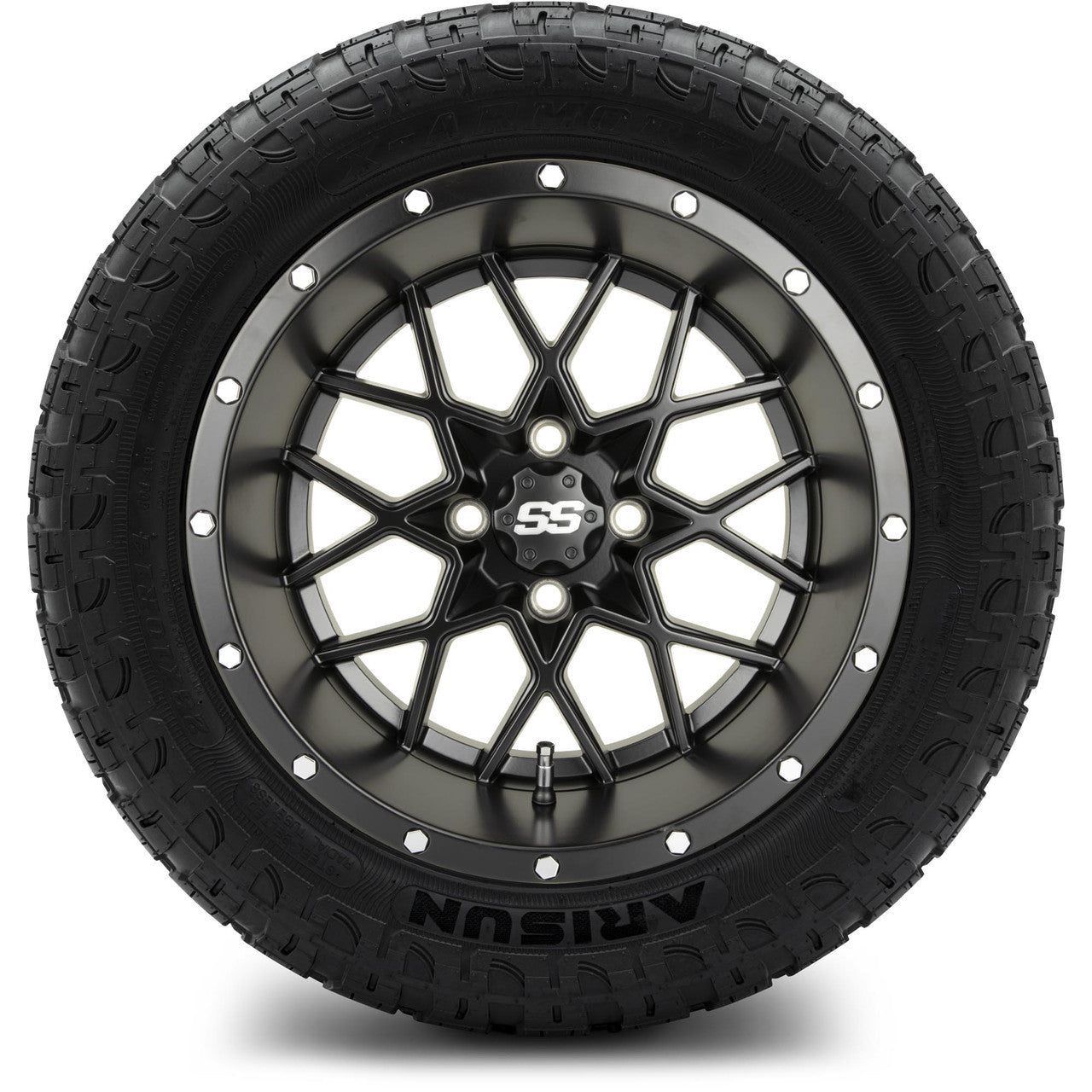 MODZ® 14" Vortex Matte Black Wheels & Off-Road Tires Combo (Arisun X-Armory All-Terrain 23x10-14 Radial)