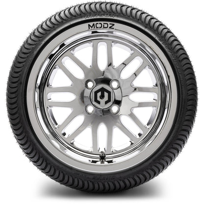 MODZ® 14" Mayhem Chrome Wheels & Street Tires Combo (MODZ Street Fox Radial 23x10-14)