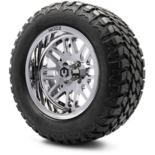 MODZ® 14" Mayhem Chrome Wheels & Off-Road Tires Combo (MODZ Gripz 23x10-14)