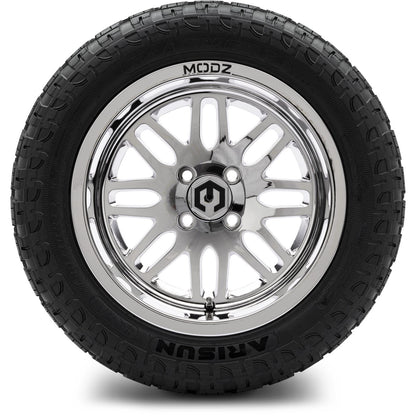 MODZ® 14" Mayhem Chrome Wheels & Off-Road Tires Combo (Arisun X-Trail All-Terrain 23x10-14)