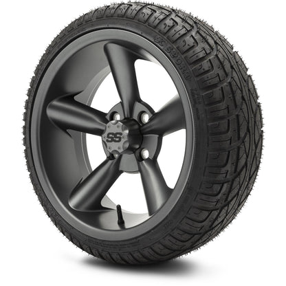 MODZ® 14" Godfather Gunmetal Wheels & Street Tires Combo (Arisun Cruze 205/30-14)