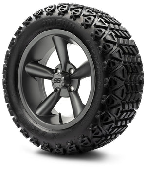 MODZ® 14" Godfather Gunmetal Wheels & Off-Road Tires Combo (Arisun X-Trail All-Terrain 23x10-14)