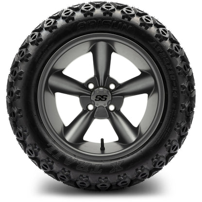 MODZ® 14" Godfather Gunmetal Wheels & Off-Road Tires Combo (Xcomp Gladiator 23-10-14 Radial)