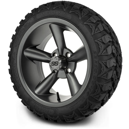 MODZ® 14" Godfather Gunmetal Wheels & Off-Road Tires Combo (Xcomp Gladiator 23-10-14 Radial)