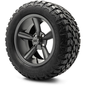 MODZ® 14" Godfather Gunmetal Wheels & Off-Road Tires Combo (MODZ Gripz 23x10-14)