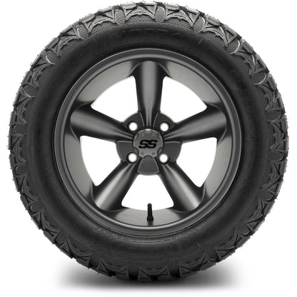 MODZ® 14" Godfather Gunmetal Wheels & Off-Road Tires Combo (Arisun X-Armory All-Terrain 23x10-14 Radial)