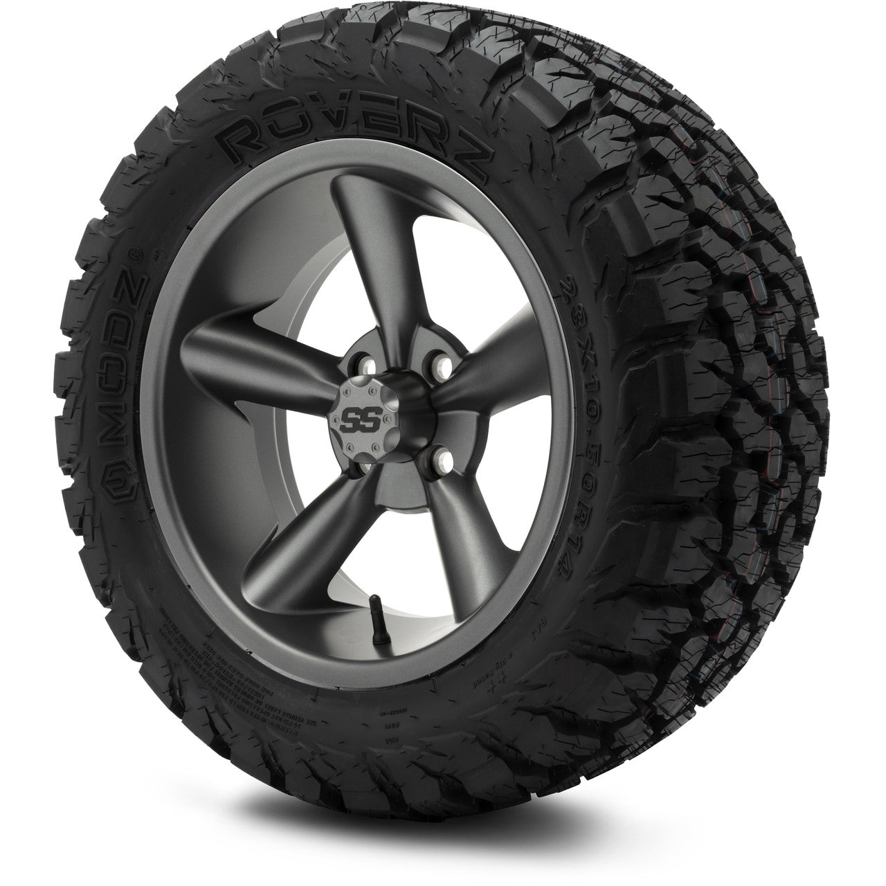 MODZ® 14" Godfather Gunmetal Wheels & Off-Road Tires Combo (Arisun X-Armory All-Terrain 23x10-14 Radial)