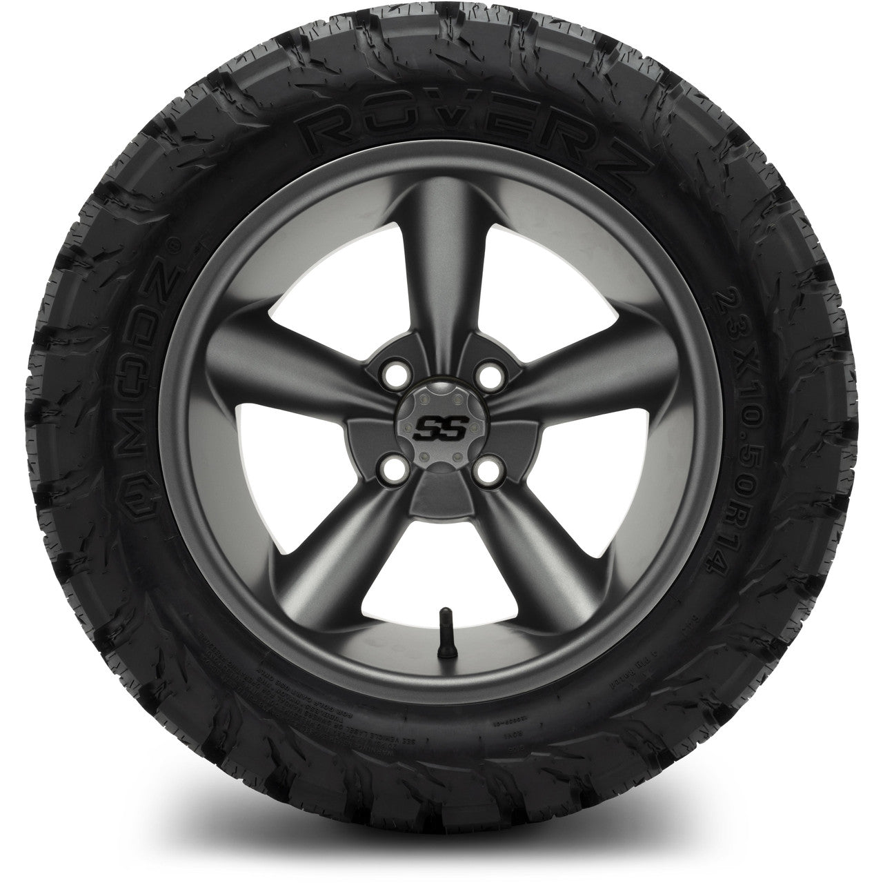MODZ® 14" Godfather Gunmetal Wheels & Off-Road Tires Combo (Arisun X-Armory All-Terrain 23x10-14 Radial)