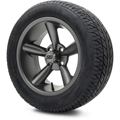 MODZ® 14" Godfather Gunmetal Wheels & Street Tires Combo (Arisun Cruze 205/30-14)