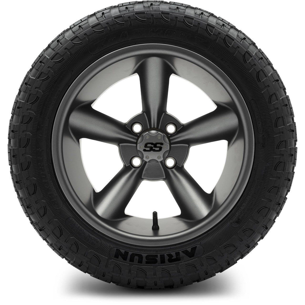 MODZ® 14" Godfather Gunmetal Wheels & Off-Road Tires Combo (Xcomp Gladiator 23-10-14 Radial)