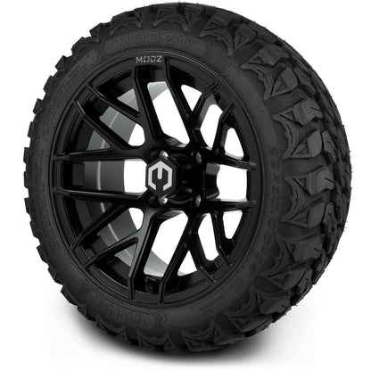 MODZ® 14" Matrix Matte Black Wheels & Off-Road Tires Combo (Arisun X-Trail All-Terrain 23x10-14)