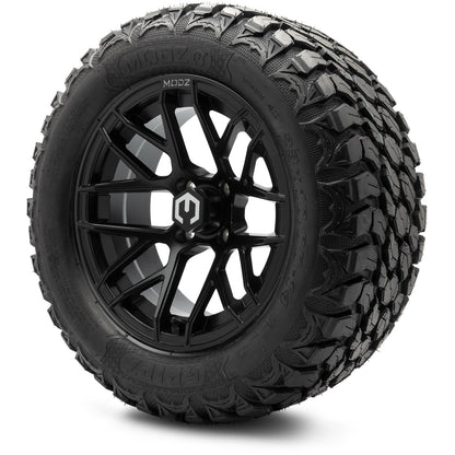MODZ® 14" Matrix Matte Black Wheels & Off-Road Tires Combo (Xcomp Gladiator 23-10-14 Radial)