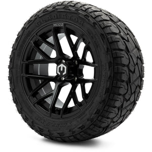 MODZ® 14" Matrix Matte Black Wheels & Off-Road Tires Combo (Xcomp Gladiator 23-10-14 Radial)