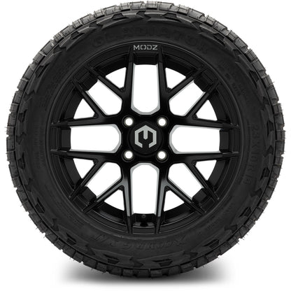 MODZ® 14" Matrix Matte Black Wheels & Off-Road Tires Combo (Xcomp Gladiator 23-10-14 Radial)