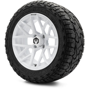 MODZ® 14" Matrix Glossy White Wheels & Off-Road Tires Combo (Xcomp Gladiator 23-10-14 Radial)