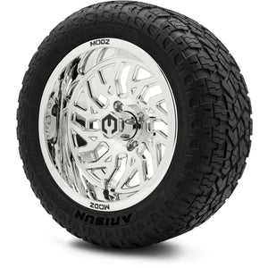 MODZ® 14" Carnage Chrome Wheels & Off-Road Tires Combo (Arisun X-Armory All-Terrain 23x10-14 Radial)