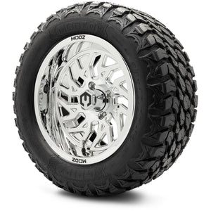 MODZ® 14" Carnage Chrome Wheels & Off-Road Tires Combo (MODZ Gripz 23x10-14)