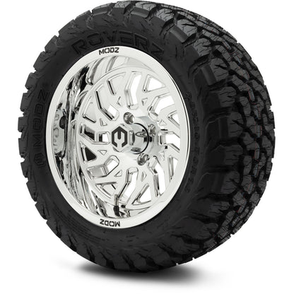 MODZ® 14" Carnage Chrome Wheels & Off-Road Tires Combo (Xcomp Gladiator 23-10-14 Radial)