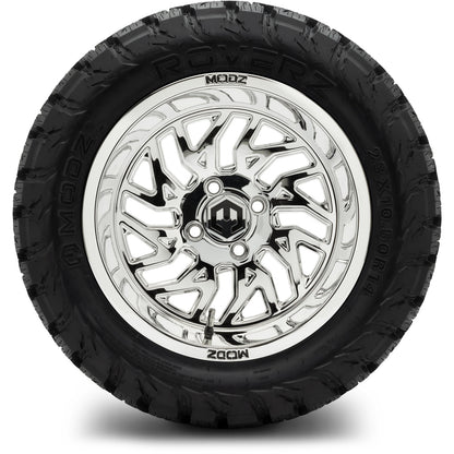 MODZ® 14" Carnage Chrome Wheels & Off-Road Tires Combo (Arisun X-Armory All-Terrain 23x10-14 Radial)