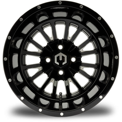 MODZ® 14" Assassin Glossy Black with Ball Mill Wheels & Off-Road Tires Combo (MODZ Gripz 23x10-14)
