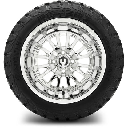 MODZ® 14" Assassin Chrome Wheels & Off-Road Tires Combo (MODZ Roverz 23x10.50-14)