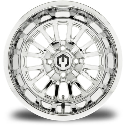 MODZ® 14" Assassin Chrome Wheels & Off-Road Tires Combo (MODZ Gripz 23x10-14)
