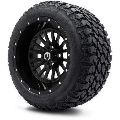 MODZ® 14" Assassin Chrome Wheels & Off-Road Tires Combo (MODZ Gripz 23x10-14)