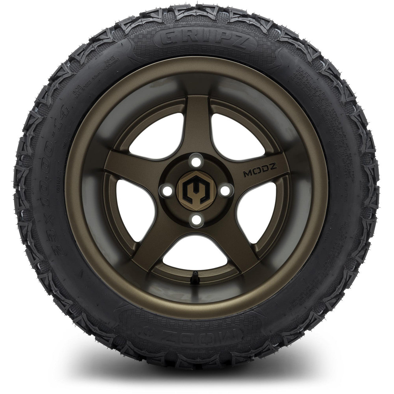 MODZ® 14" Maverick Matte Bronze Wheels & Off-Road Tires Combo (MODZ Roverz 23x10.50-14)