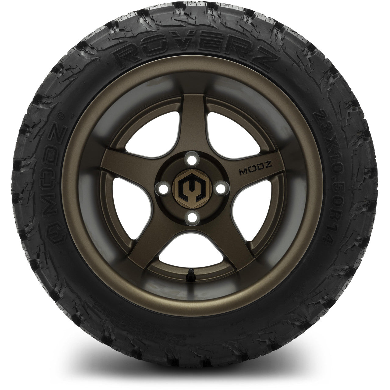 MODZ® 14" Maverick Matte Bronze Wheels & Off-Road Tires Combo (MODZ Roverz 23x10.50-14)