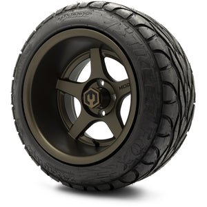 MODZ® 14" Maverick Matte Bronze Wheels & Street Tires Combo (MODZ Street Fox Radial 23x10-14)
