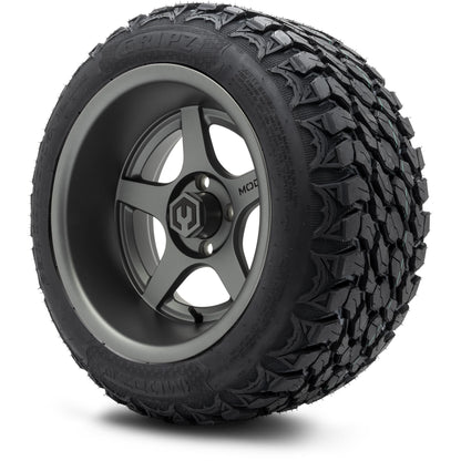 MODZ® 14" Maverick Matte Gunmetal Wheels & Off-Road Tires Combo (MODZ Gripz 23x10-14)