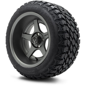 MODZ® 14" Bomber Matte Gunmetal Wheels & Off-Road Tires Combo (MODZ Gripz 23x10-14)