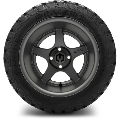 MODZ® 14" Maverick Matte Gunmetal Wheels & Off-Road Tires Combo (Arisun X-Armory Steel Belted Radial 23x10-R14)