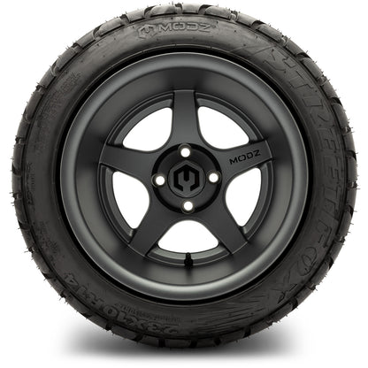 MODZ® 14" Maverick Matte Gunmetal Wheels & Street Tires Combo (MODZ Street Fox Radial 23x10-14)