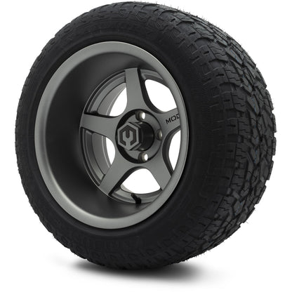 MODZ® 14" Maverick Matte Gunmetal Wheels & Off-Road Tires Combo (MODZ Roverz 23x10.50-14)