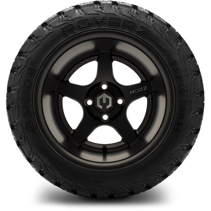 MODZ® 14" Maverick Matte Black Wheels & Off-Road Tires Combo (Arisun X-Armory Steel Belted Radial 23x10-R14)