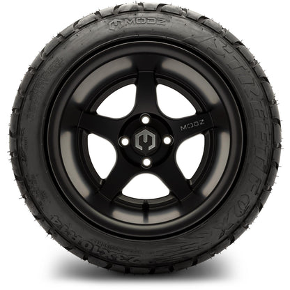 MODZ® 14" Maverick Matte Black Wheels & Street Tires Combo (MODZ Street Fox Radial 23x10-14)