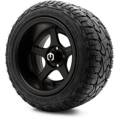 MODZ® 14" Maverick Matte Black Wheels & Off-Road Tires Combo (Arisun X-Armory Steel Belted Radial 23x10-R14)
