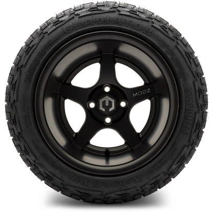 MODZ® 14" Maverick Matte Black Wheels & Off-Road Tires Combo (Arisun X-Armory Steel Belted Radial 23x10-R14)