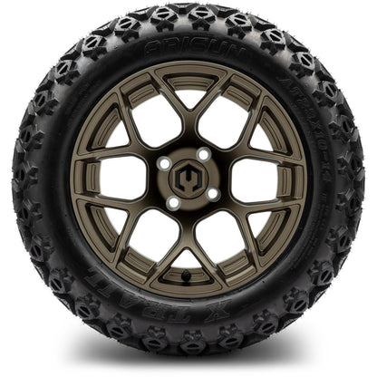 MODZ® 14" Renegade Matte Bronze Wheels & Off-Road Tires Combo (Xcomp Gladiator 23-10-14 Radial)