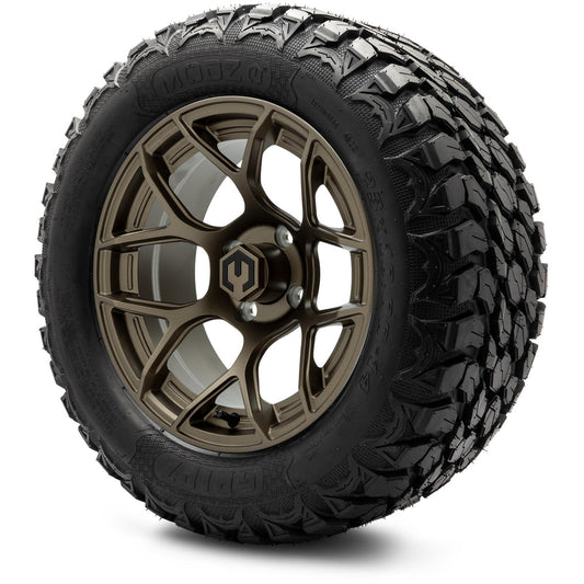 MODZ® 14" Renegade Matte Bronze Wheels & Off-Road Tires Combo (MODZ Gripz 23x10-14)
