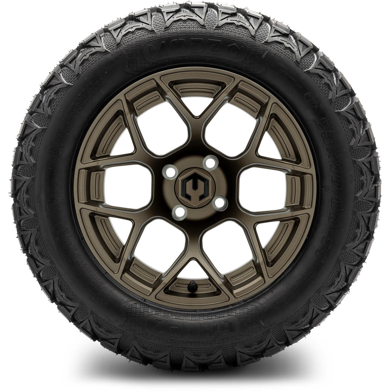 MODZ® 14" Renegade Matte Bronze Wheels & Off-Road Tires Combo (Xcomp Gladiator 23-10-14 Radial)
