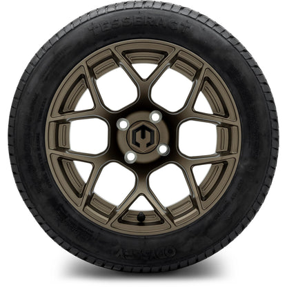 MODZ® 14" Renegade Matte Bronze Wheels & Street Tires Combo (MODZ Street Fox Radial 205/40-14)