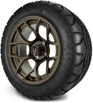 MODZ® 14" Renegade Matte Bronze Wheels & Street Tires Combo (MODZ Street Fox Radial 23x10-14)
